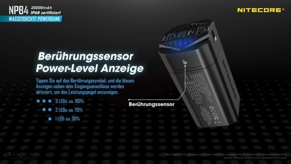 Nitecore NPB4 Powerbank ist die Steigerung von Robustheit. Die kompakte Stromversorgung von Nitecore ist für extremste Beanspruchung ausgelegt